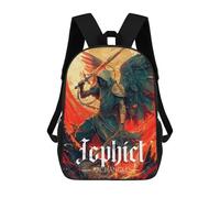 sinyumoney Jophiel Archangel Digital Art Rucksack Water Resistant Travel Backpack Computer Bag for Men, Women & Teenage Boys 17inch