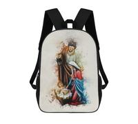 sinyumoney Joseph Mary And Jesus School Backpack Business Laptop Rucksack Bag Unisex Casual Daypack for Boys/Girls/Teenagers 17inch