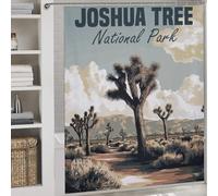 sinyumoney Joshua Tree National Park Waterproof Polyester Fabric Shower Curtains Set with 12 Hooks for Bathroom Bathtub Apartment Decor 69.69x70.87Inch（177x180cm）