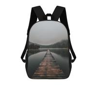 sinyumoney Journey Into Silence Rucksack Daypacks Business Backpack Water Resistant Bookbag for Men/Women 17inch