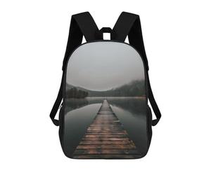 sinyumoney Journey Into Silence Rucksack Daypacks Business Backpack Water Resistant Bookbag for Men/Women 17inch