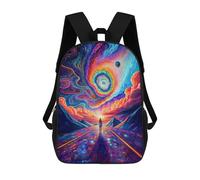 sinyumoney Journey Through Cosmos Backpack School Bag Rucksack Casual Daypacks School Work Travel Bag for Men, Women & Teenage Boys 17inch