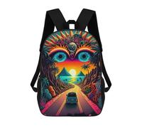 sinyumoney Journey to Paradise School Bag 3D Printed Backpacks Fashion Kids School Backpack Boys Rucksacks for Boys Middle School Students 17inch