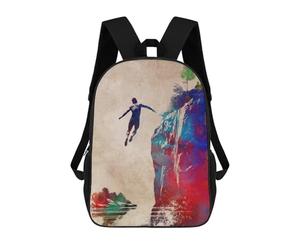 sinyumoney Jumping to The Water School Backpack Large Water Resistant Laptop Backpack for Boys/Girls/Teenagers 17inch