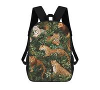 sinyumoney Jungle Animal Wallpaper-2 Backpack School Bag Travel College Rucksack Backpacks for Girl, Teen Girls 17inch