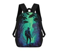 sinyumoney Jungle Explorer School Bags Rucksack Casual Daypacks School Work Travel Bag for Men, Women & Teenage Boys 17inch