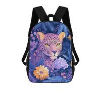 sinyumoney Jungle Leopard Flowers Rucksack Water Resistant Travel Backpack Computer Bag for Campus Outdoor Travel Sports 17inch