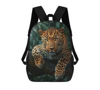 sinyumoney Jungle Leopard Ronaldo Backpack, Children's Backpack, Student School Bag, Book Bag, 3D Printed School Bag For Boys And Girls, 17inch