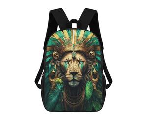 sinyumoney Jungle Majesty Lion's Coronation Rucksack Business Laptop Rucksack Bag Unisex Casual Daypack for Men/Women 17inch