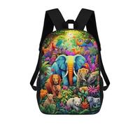 sinyumoney Jungle Safari Colors Rucksack School Secondary High School College Backpack Travel for Teenage Girls Boys Women Men 17inch