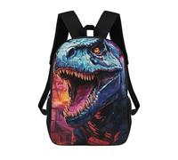 sinyumoney Jurassic Night T-Rex Roars School Bags Large Water Resistant Laptop Backpack - Perfect for Travel, Work And Daily Use 17inch