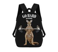 sinyumoney Kangaroo Weightlifting Backpack School Bag Large Water Resistant Laptop Backpack for School/Work/Travel 17inch