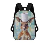 sinyumoney Kangaroo with Toilet Paper Hat Rucksack Computer Rucksack for School/Work/Travel for Teenage Girls Boys Women Men 17inch
