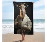 sinyumoney Karate Goat Basics Towel Set Lightweight Soft Absorbent Beach Towel for Bathroom Pool Beach 130cm*80cm