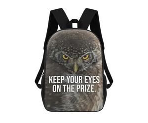 sinyumoney Keep Your Eye On The Prize Backpack School Lightweight Schoolbag Dayback Bookbag College for Girl, Teen Girls 17inch