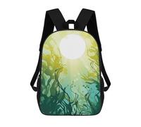 sinyumoney Kelp Forest School Backpack Daypacks Business Backpack Water Resistant Bookbag for Men/Women 17inch