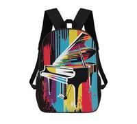 sinyumoney Keyboard Kaleidoscope School Backpack Large Lightweight Casual Backpack for Boys/Girls/Teenagers 17inch