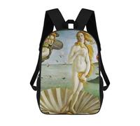 sinyumoney Kids 17inch Backpacks Birth of Venus Botticelli Backpack 3D Printed School Bag Fashion Bag Travel Backpacks School Bags for in School Or Travel