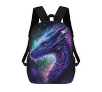 sinyumoney Kids 17inch Backpacks Cosmic Dragon Art Print-19 Backpack 3D Printed School Bag Fashion Bag Travel Backpacks School Bags for in School Or Travel