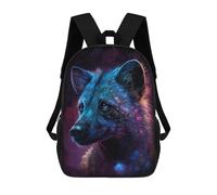 sinyumoney Kids 17inch Backpacks Cosmic Wolf Portrait Artwork-3 Backpack 3D Printed School Bag Fashion Bag Travel Backpacks School Bags for in School Or Travel