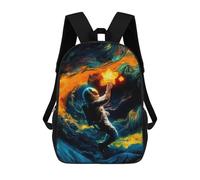 sinyumoney Kids 17inch Backpacks Cosmonaut in A Star Dream Backpack 3D Printed School Bag Fashion Bag Travel Backpacks School Bags for in School Or Travel