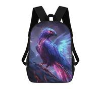 sinyumoney Kids 17inch Backpacks Electric Eagle Fantasy Artwork Backpack 3D Printed School Bag Fashion Bag Travel Backpacks School Bags for in School Or Travel