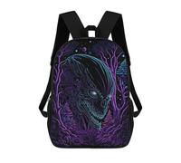 sinyumoney Kids 17inch Backpacks From Outer Space Backpack 3D Printed School Bag Fashion Bag Travel Backpacks School Bags for in School Or Travel