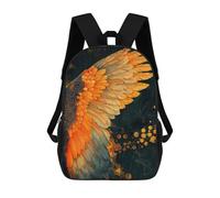 sinyumoney Kids 17inch Backpacks Right Angel Wing Backpack 3D Printed School Bag Fashion Bag Travel Backpacks School Bags for in School Or Travel