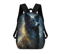 sinyumoney Kids 17inch School Backpack 3D Printed Border Collie Dog Backpack Rucksack Sports Backpacks For Boys And Girls Fashion Knapsack