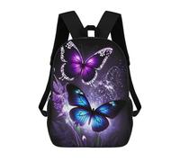 sinyumoney Kids 17inch School Backpack 3D Printed Butterflies In Bloom Backpack Rucksack Sports Backpacks For Boys And Girls Fashion Knapsack