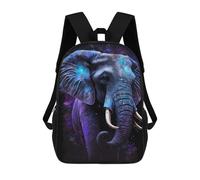 sinyumoney Kids 17inch School Backpack 3D Printed Cosmic Elephant Art Print-17 Backpack Rucksack Sports Backpacks For Boys And Girls Fashion Knapsack
