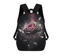 sinyumoney Kids 17inch School Backpack 3D Printed Cosmic Rose Bloom-1 Backpack Rucksack Sports Backpacks For Boys And Girls Fashion Knapsack