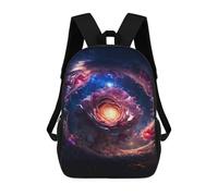 sinyumoney Kids 17inch School Backpack 3D Printed Cosmic Rose Bloom Backpack Rucksack Sports Backpacks For Boys And Girls Fashion Knapsack