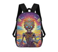 sinyumoney Kids 17inch School Backpack 3D Printed Cute Monster Backpack Rucksack Sports Backpacks For Boys And Girls Fashion Knapsack