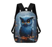 sinyumoney Kids 17inch School Backpack 3D Printed Cute Owl Painting Backpack Rucksack Sports Backpacks For Boys And Girls Fashion Knapsack