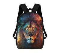 sinyumoney Kids 17inch School Backpack 3D Printed Cute Travel Bags Astral Lion Children Backpacks Outdoor Casual Daypack Backpacks for Girls Women