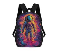 sinyumoney Kids 17inch School Backpack 3D Printed Cute Travel Bags Astronaut Art Print Children Backpacks Outdoor Casual Daypack Backpacks for Girls Women
