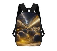 sinyumoney Kids 17inch School Backpack 3D Printed Cute Travel Bags Cloudy Night Skyway Children Backpacks Outdoor Casual Daypack Backpacks for Girls Women