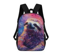sinyumoney Kids 17inch School Backpack 3D Printed Cute Travel Bags Cosmic Sloth Portrait Children Backpacks Outdoor Casual Daypack Backpacks for Girls Women