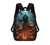 sinyumoney Kids 17inch School Backpack 3D Printed Cute Travel Bags Creepy Halloween Children Backpacks Outdoor Casual Daypack Backpacks for Girls Women