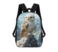 sinyumoney Kids 17inch School Backpack 3D Printed Cute Travel Bags Eagle on Mountain Peak Children Backpacks Outdoor Casual Daypack Backpacks for Girls Women