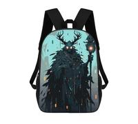 sinyumoney Kids 17inch School Backpack 3D Printed Cute Travel Bags Epic Mysterious Druid Children Backpacks Outdoor Casual Daypack Backpacks for Girls Women