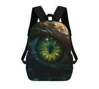 sinyumoney Kids 17inch School Backpack 3D Printed Cute Travel Bags Forest Dragons Gem Eye Children Backpacks Outdoor Casual Daypack Backpacks for Girls Women