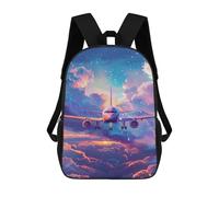 sinyumoney Kids 17inch School Backpack 3D Printed Cute Travel Bags Magical Sky Flight Children Backpacks Outdoor Casual Daypack Backpacks for Girls Women