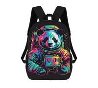 sinyumoney Kids 17inch School Backpack 3D Printed Cute Travel Bags Panda Astronaut Space Suit Children Backpacks Outdoor Casual Daypack Backpacks for Girls Women