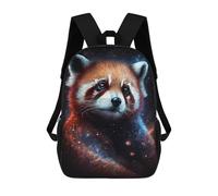 sinyumoney Kids 17inch School Backpack 3D Printed Cute Travel Bags Red Panda Galaxy Art Print -1 Children Backpacks Outdoor Casual Daypack Backpacks for Girls Women