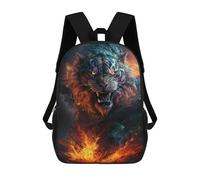 sinyumoney Kids 17inch School Backpack 3D Printed Cute Travel Bags Wild Tiger Roar Children Backpacks Outdoor Casual Daypack Backpacks for Girls Women
