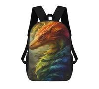 sinyumoney Kids 17inch School Backpack 3D Printed Dragon Fantasy Artwork -13 Backpack Rucksack Sports Backpacks For Boys And Girls Fashion Knapsack