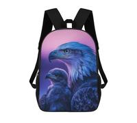 sinyumoney Kids 17inch School Backpack 3D Printed Eagle And Chick Backpack Rucksack Sports Backpacks For Boys And Girls Fashion Knapsack
