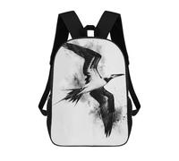 sinyumoney Kids 17inch School Backpack 3D Printed Frigate Bird Watercolor Backpack Rucksack Sports Backpacks For Boys And Girls Fashion Knapsack